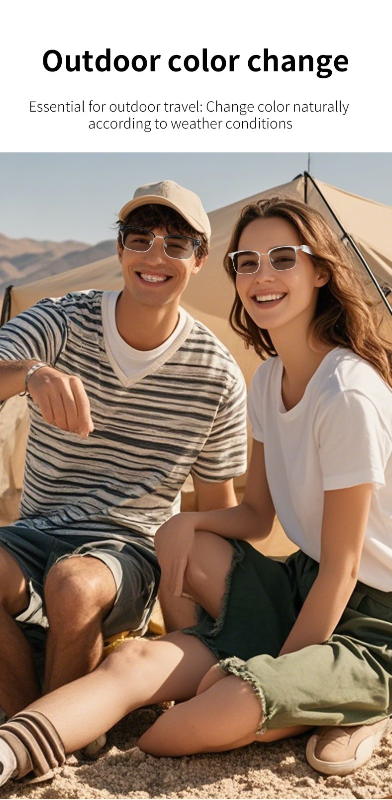 Smart Glasses AI Bluetooth Glasses 144+ Translation for Men & Woman Work Travel