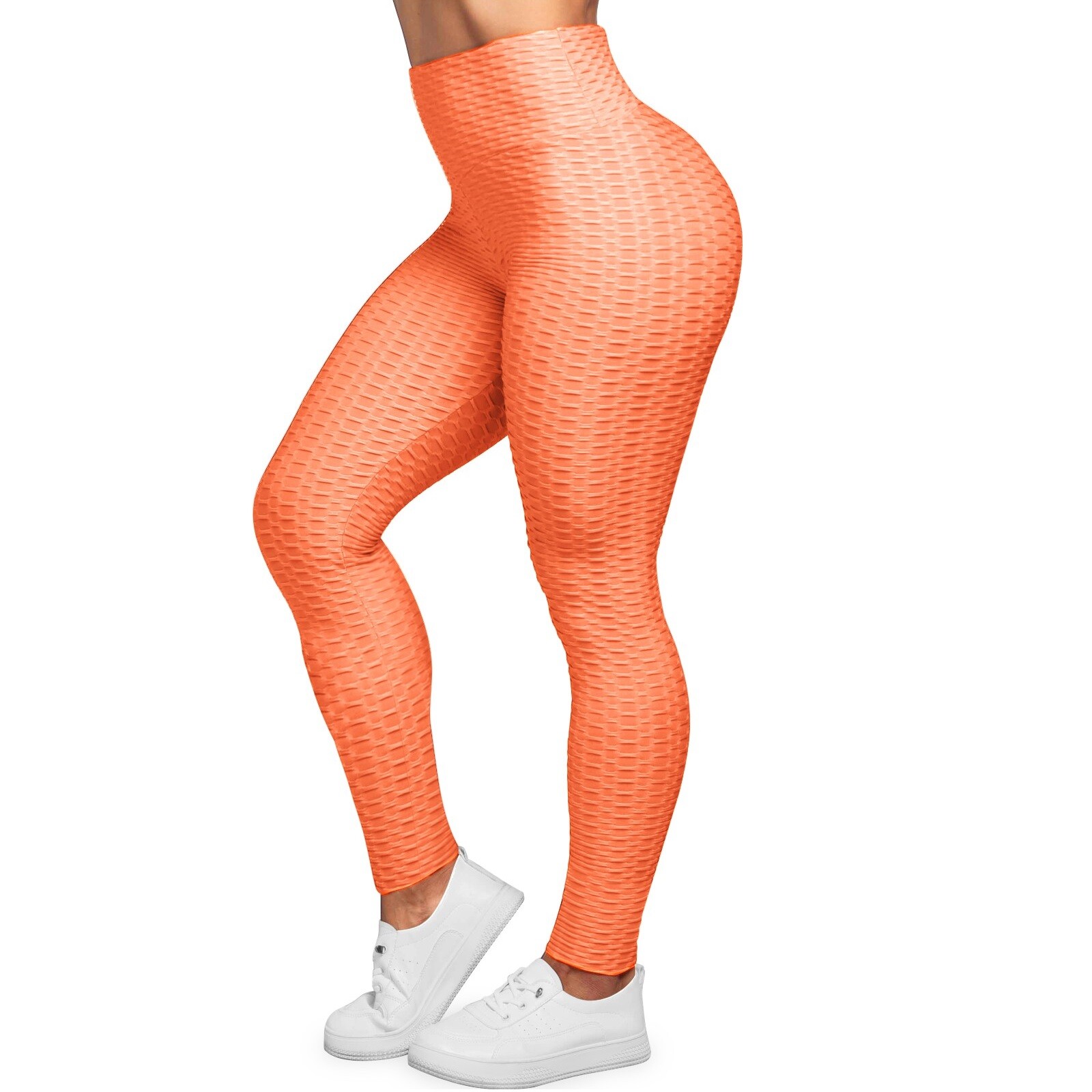 Women's Butt Lifting Textured High Waist Ruched Scrunch Yoga Workout leggings