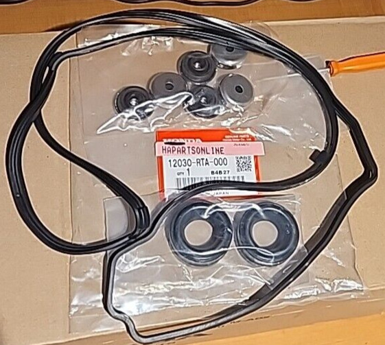 Genuine Honda OEM Valve Cover Gasket Kit w/Gromets K20 K24 Civic SI RSX TSX NEW