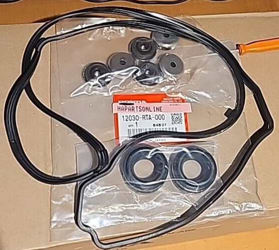 Genuine Honda OEM Valve Cover Gasket Kit w/Gromets K20 K24 Civic SI RSX TSX NEW