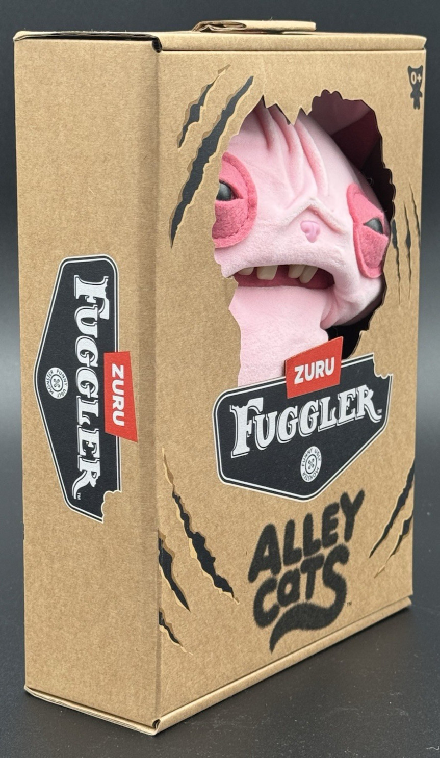 Fuggler Alley Cats Wrinkle McStinkles Plush Sphinx 9" Plush Toy Pink Zuru New