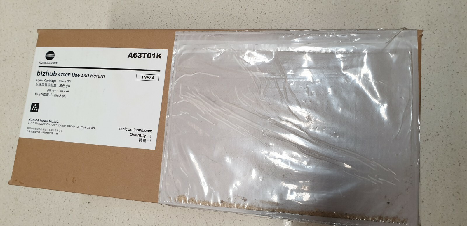 Genuine Konica Minolta TNP34 A63T01K Toner for Bizhub 4700P Brand New See Photos