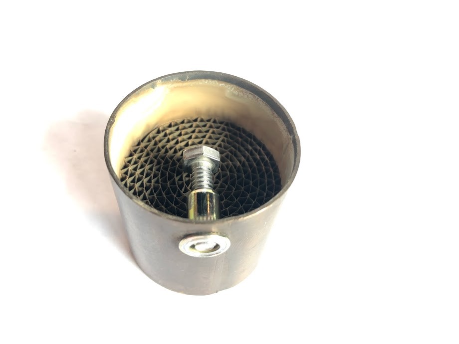 Radiant Cycles Shorty GP Exhaust Motorcycle Muffler Baffle Bolt In Catalyst NEW