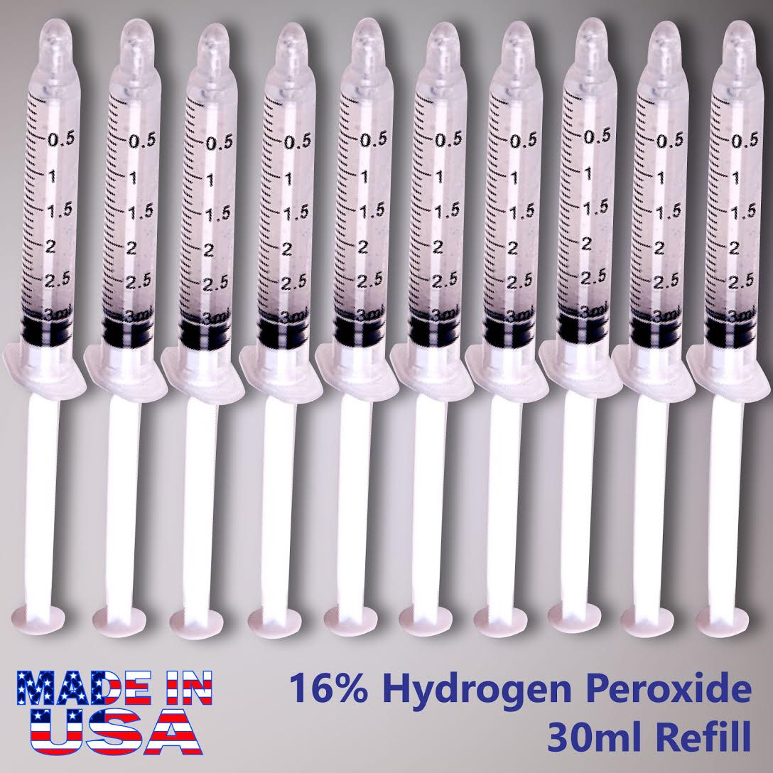 16% HP Teeth Whitener Tooth Whitening Bleach Gel 10 Syringe Professional Kit Lot
