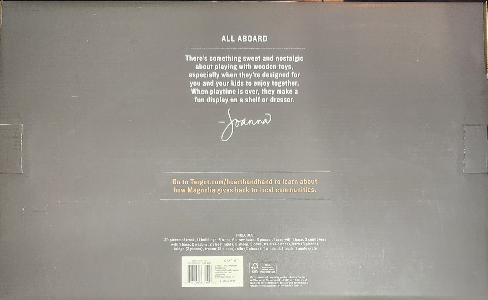 Hearth & Hand with Magnolia 84 Piece Train Track Set