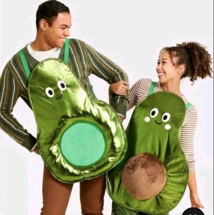 Brand New Avocado Couple Funny Adult Costume (Pair) Hyde And Eek