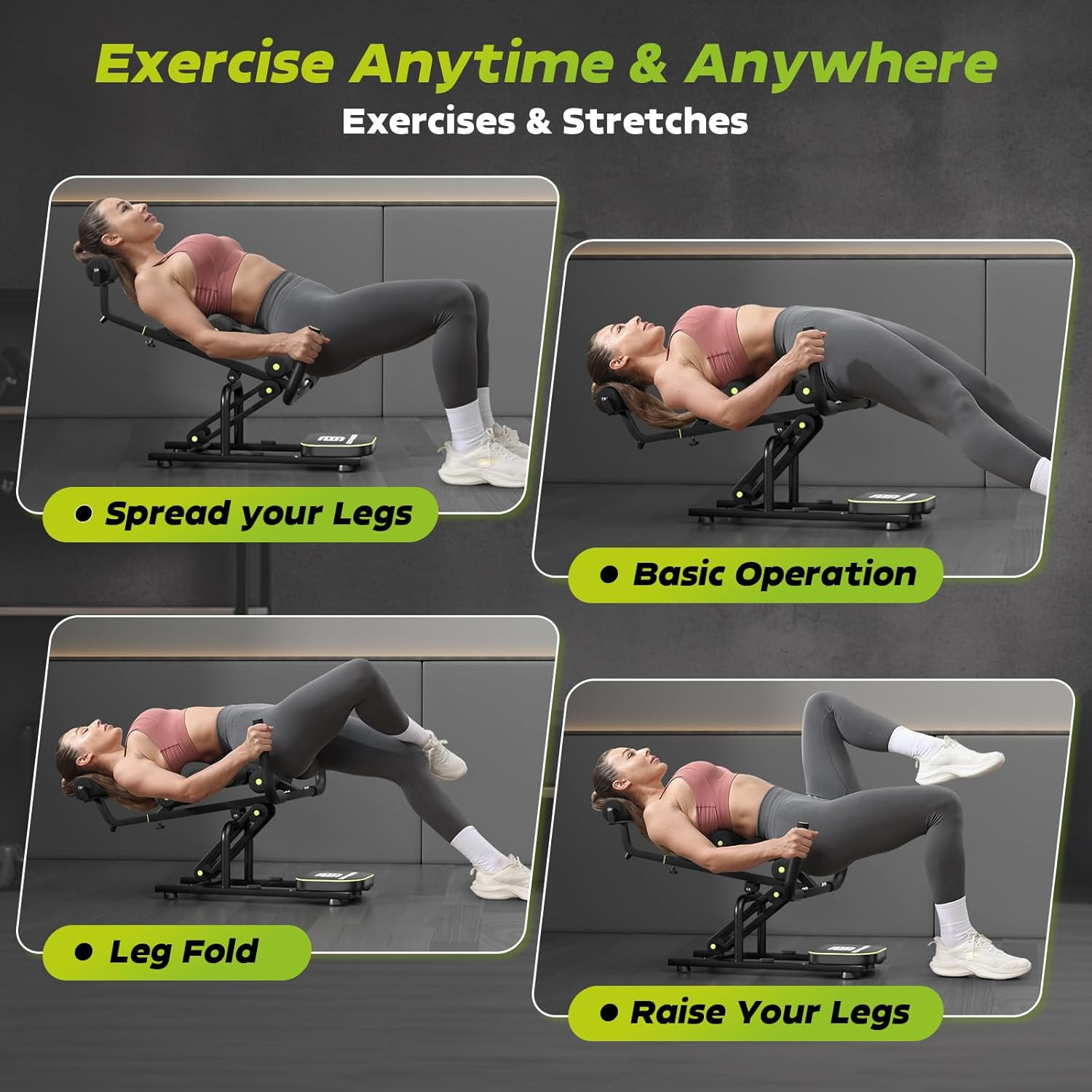 Mini Inversion Chair for Back Pain Relief, Compact Foldable Back Stretcher with