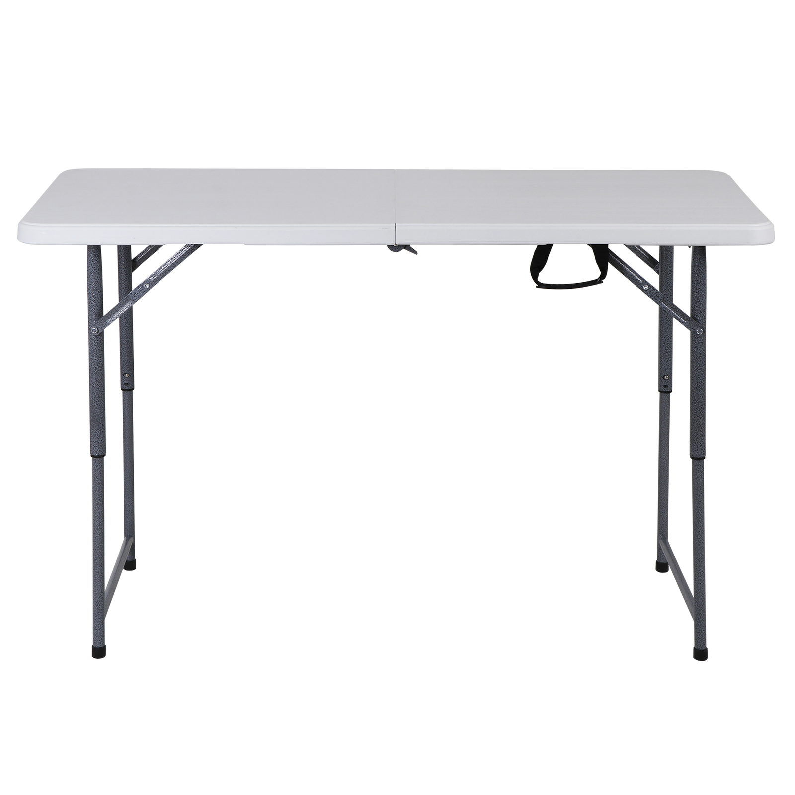 4FT Folding Table Heavy Duty Plastic Foldable Table Banquet Table w/Handle Lock