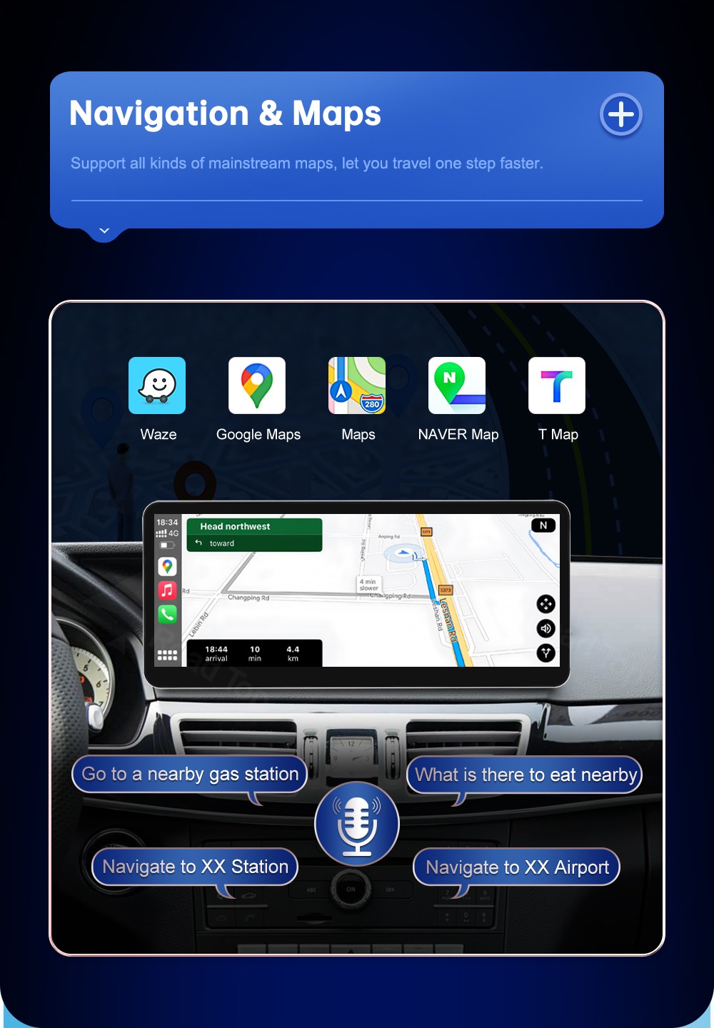 12.3"Android Auto Carplay Screen for Mercedes Benz E Class W212 2012-2015 NTG4.5