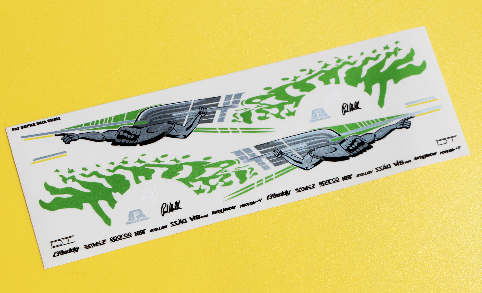 FAST AND FURIOUS SUPRA PAUL WALKER 24th scale stickers decals 1/24