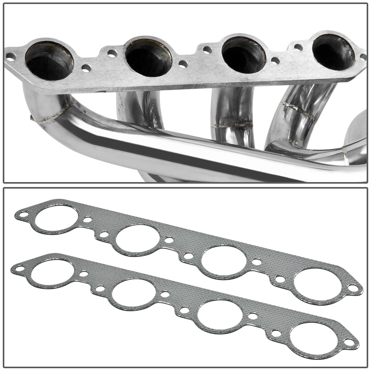 For Big Block Chevy 496 Mag Bbc V-Drive Jet Boat S.Steel Exhaust Manifold Header