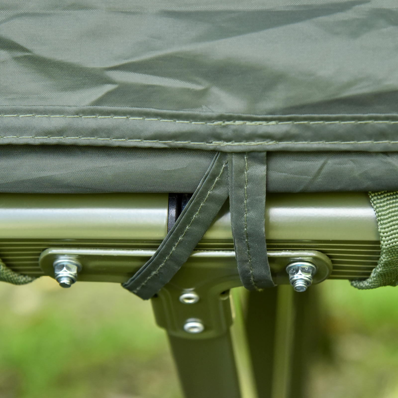 Outsunny Portable Folding Outdoor Elevated Camp Cot Tent Combo Camping Bed