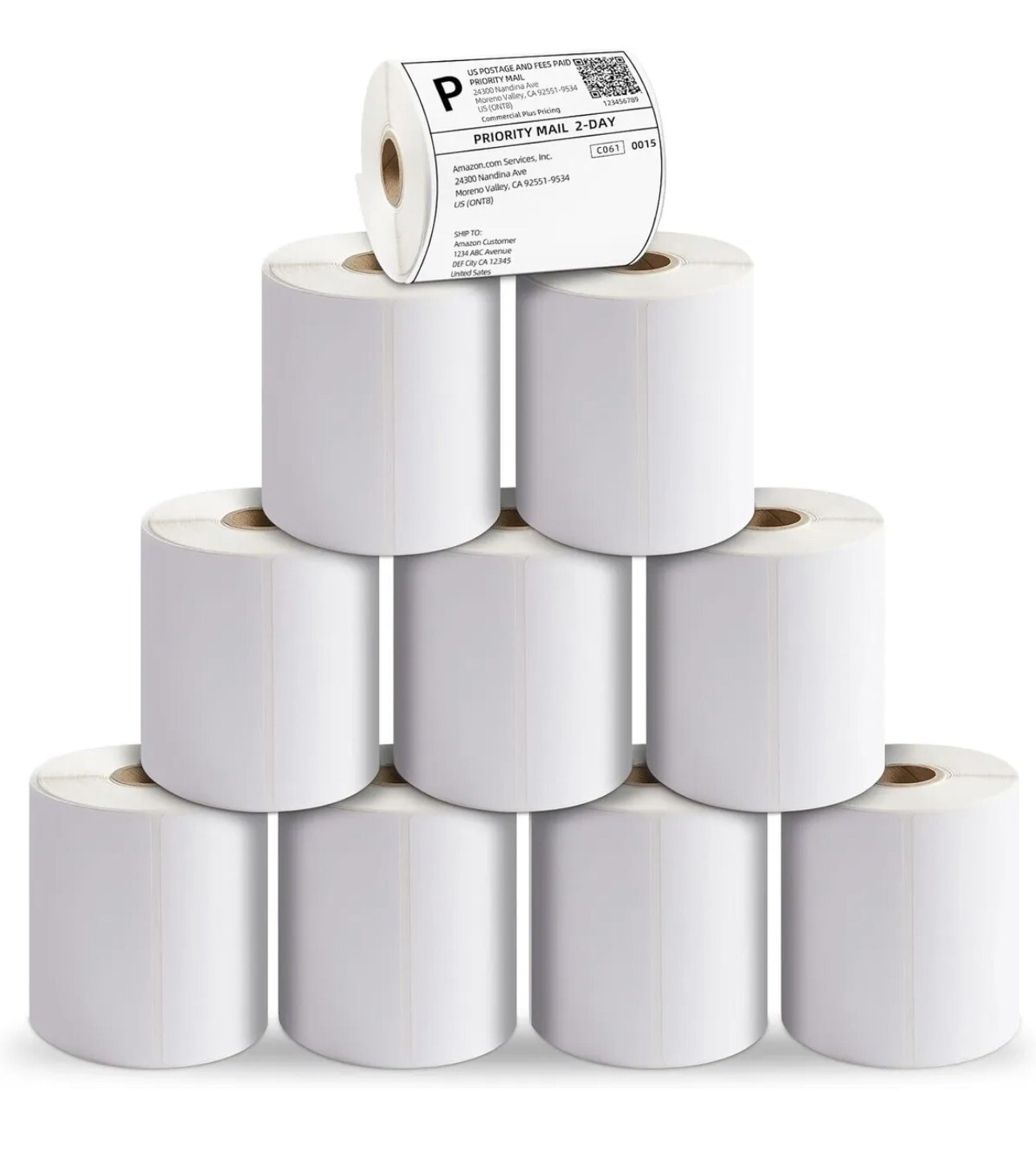20 Rolls 4" x 6" Zebra 2844 Eltron ZP450 Direct Thermal Shipping Labels 250/roll
