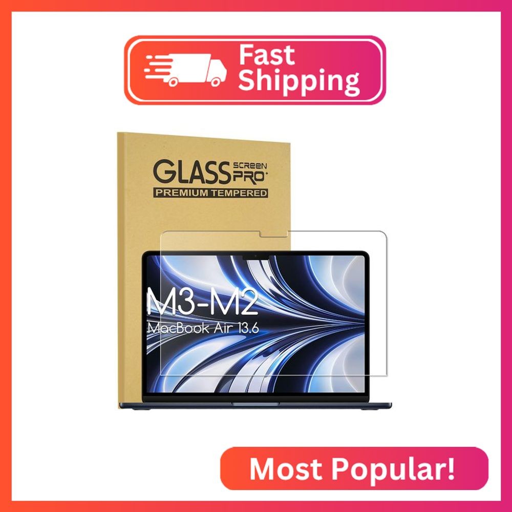 KEANBOLL Designed for MacBook Air 13.6 inch Tempered Glass Screen Protector, (M5