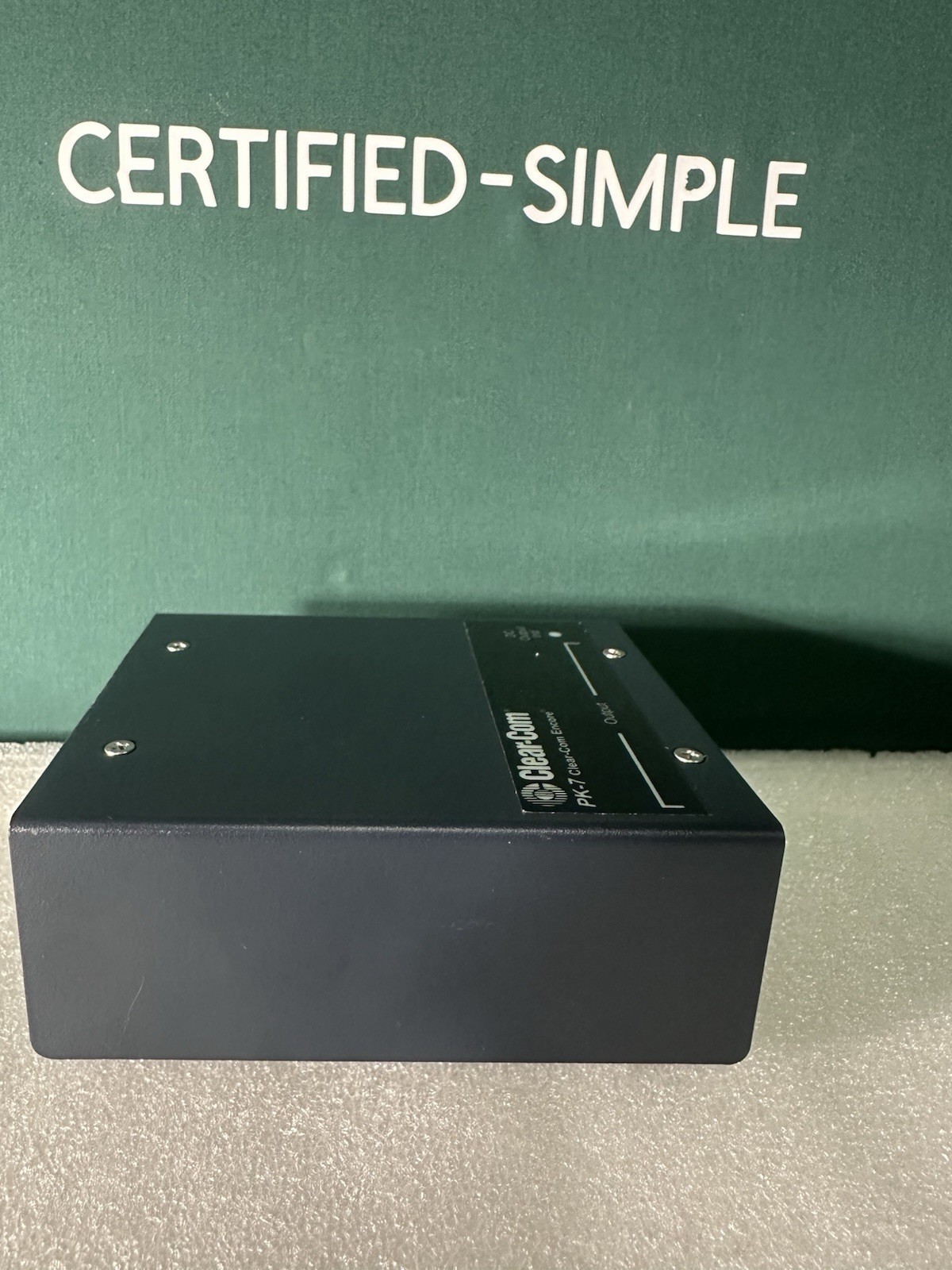 Clear-Com PK-7 REV D – Analog Partyline Power Unit, 22–30V DC, 3 XLR Ports. USED