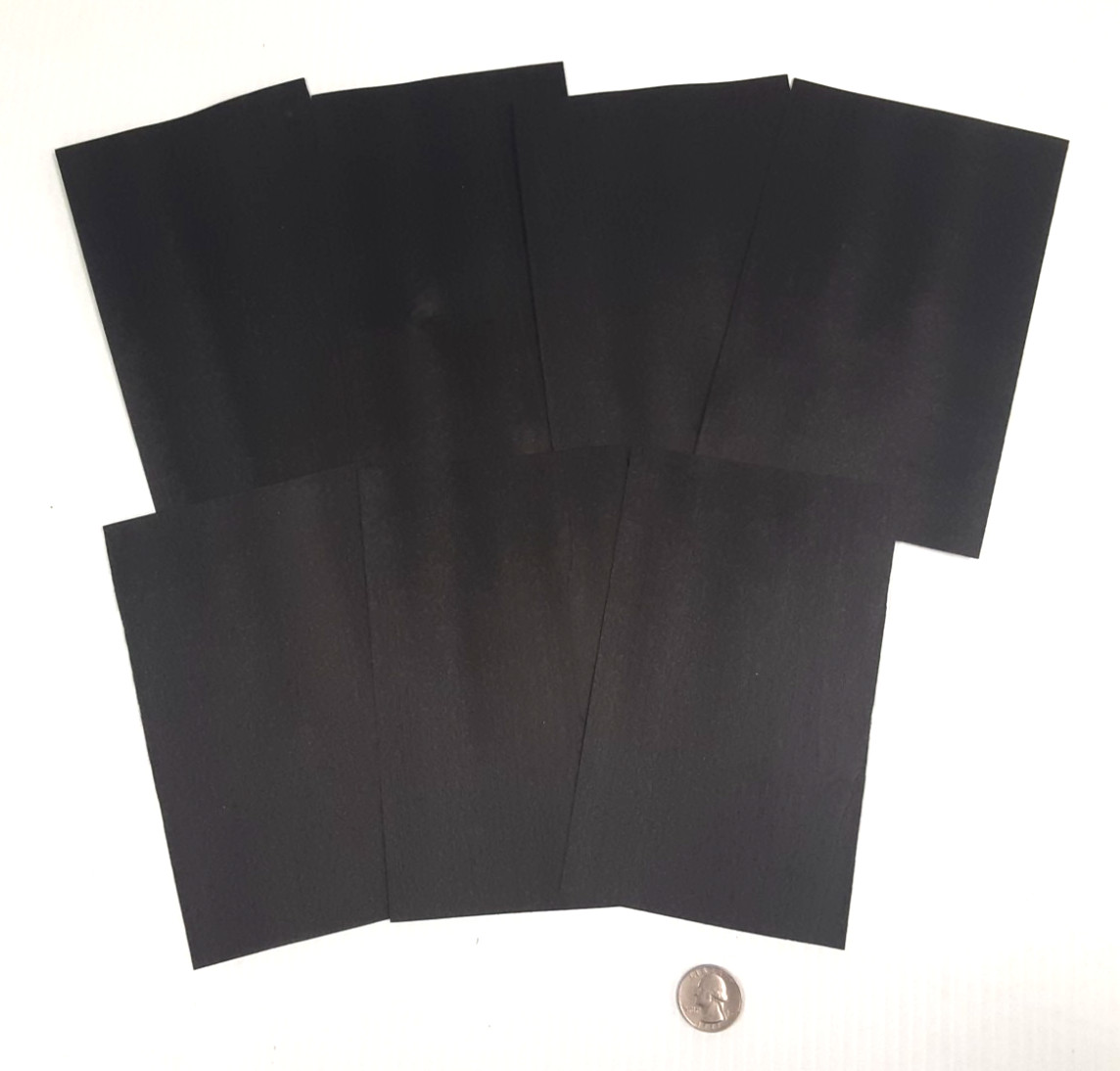 1 Lot Of 7pcs Dyed Black Raw Veneer Shorts, Lot #111