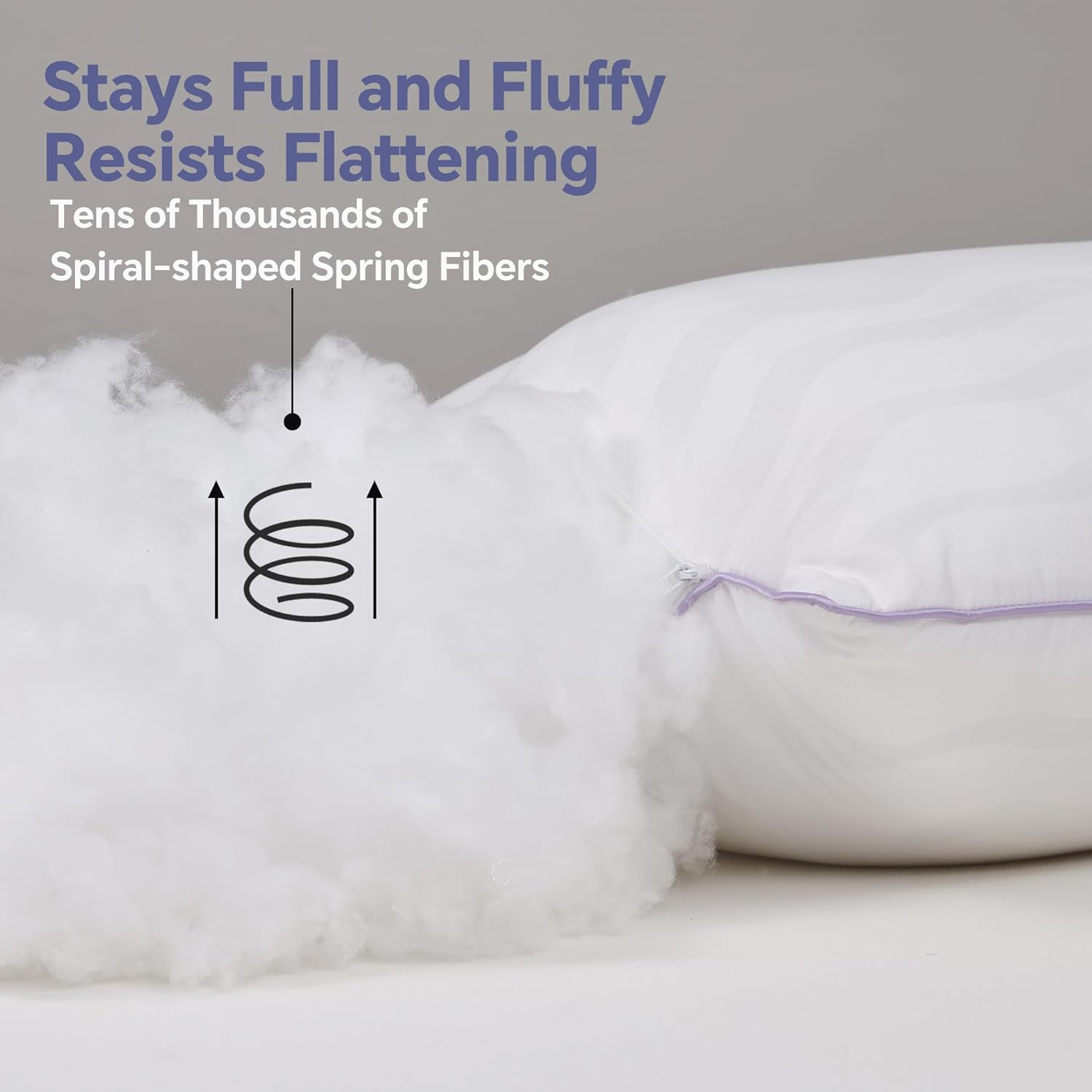 King Size Pillows Set of 2 - Hotel Collection Bed Pillows with down Alternative