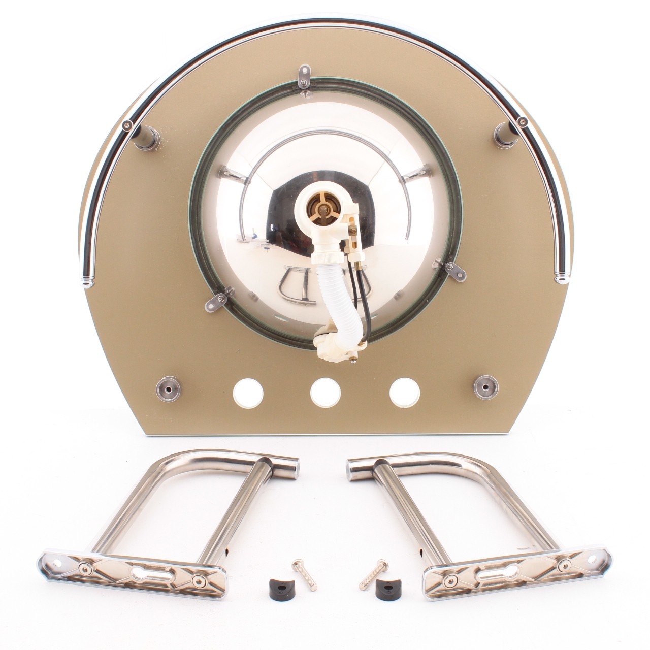 Decolav White Triangle Stainless Pedestal 3101T-P-WH