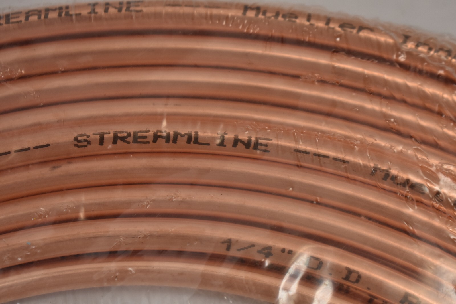 Mueller Streamline 1/4" OD Refrigeration Tube Copper 30' Coil Device Genuine