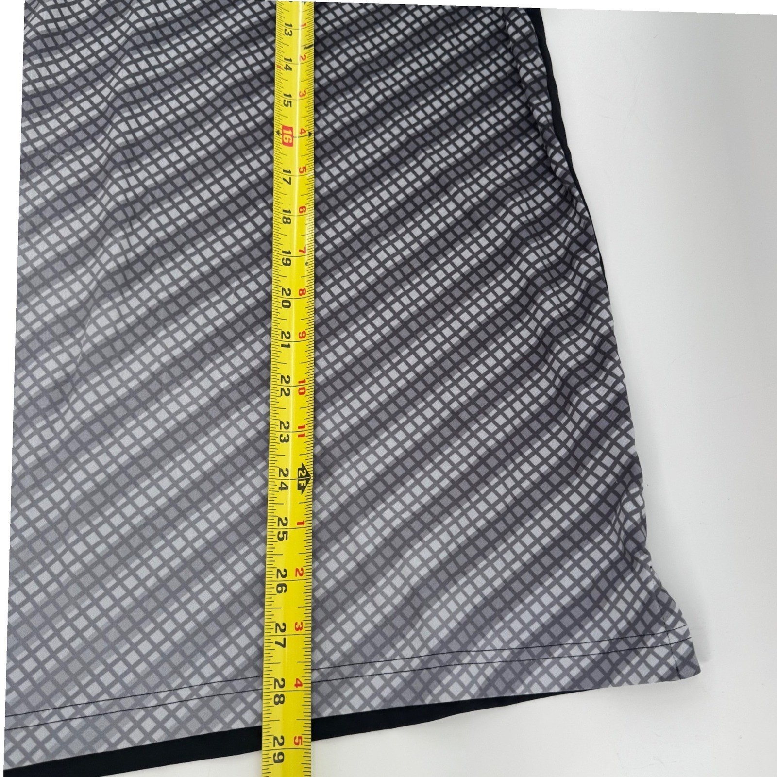 Slazenger Men's Golf Polo Shirt Black Grey Geometric Size S