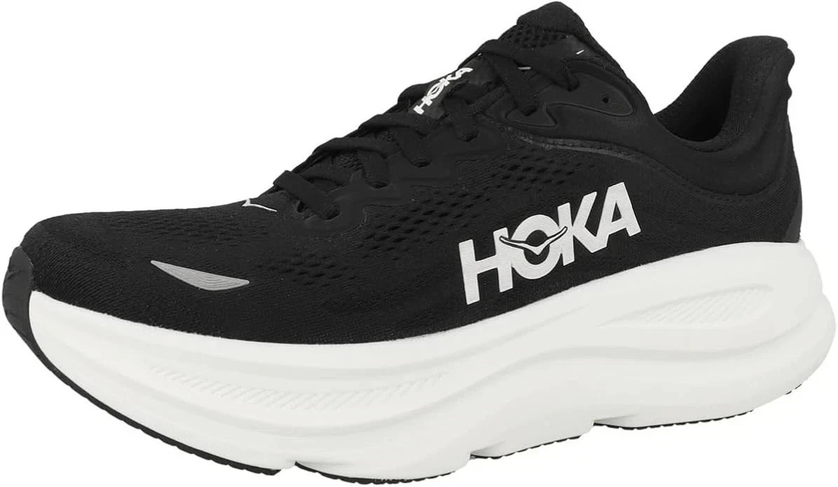 Hoka Bondi 9 Men Shoe Running Sneaker Black White