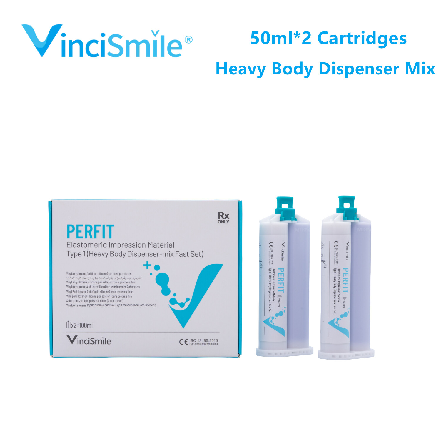 VPS Dental Impression Material Putty Heavy/Regular/Light Body-Fast/Normal Set