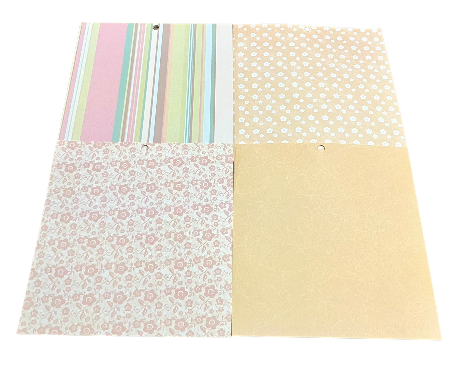 12x12 Scrapbook Paper Baby Girl Pastel 28 Pieces Junk Journal Craft Paper