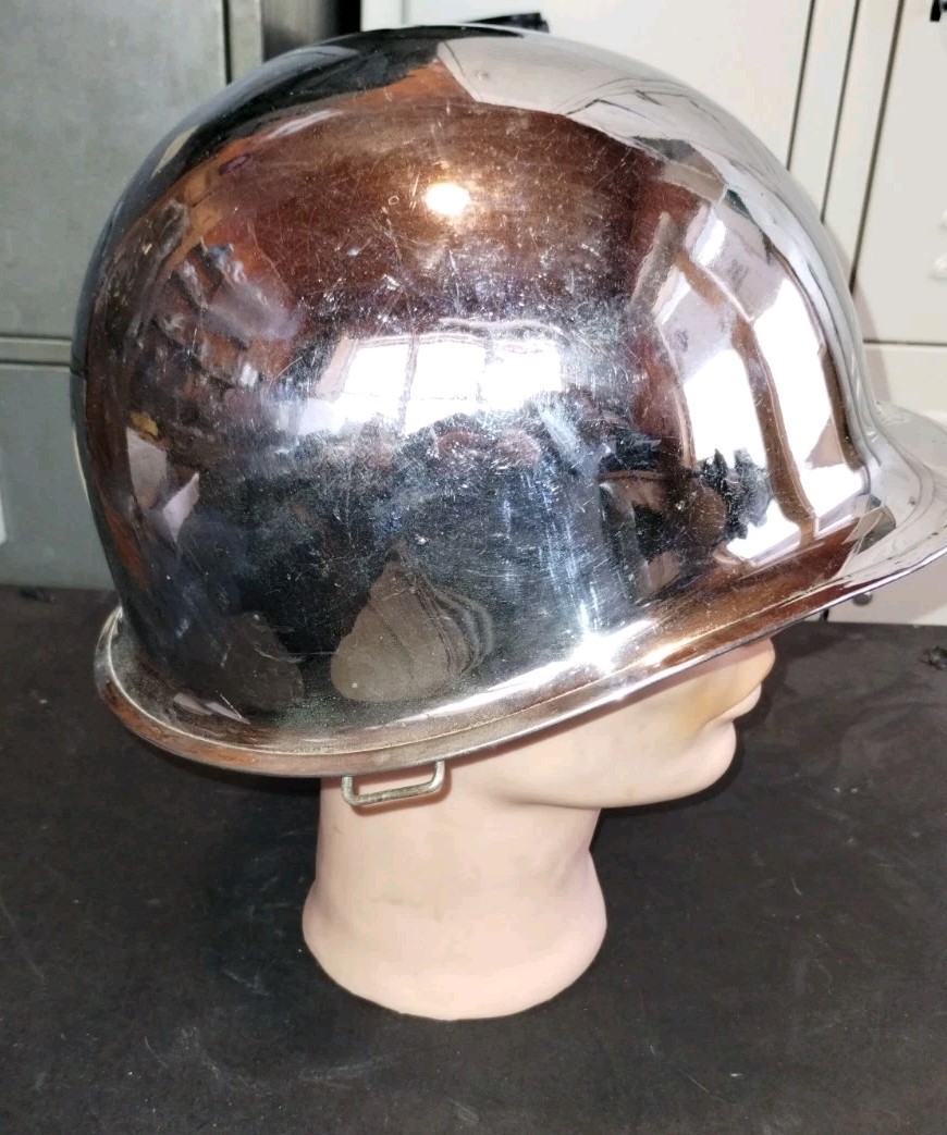 Vintage US M1 Chrome Parade Helme With Liner Set Collector Item