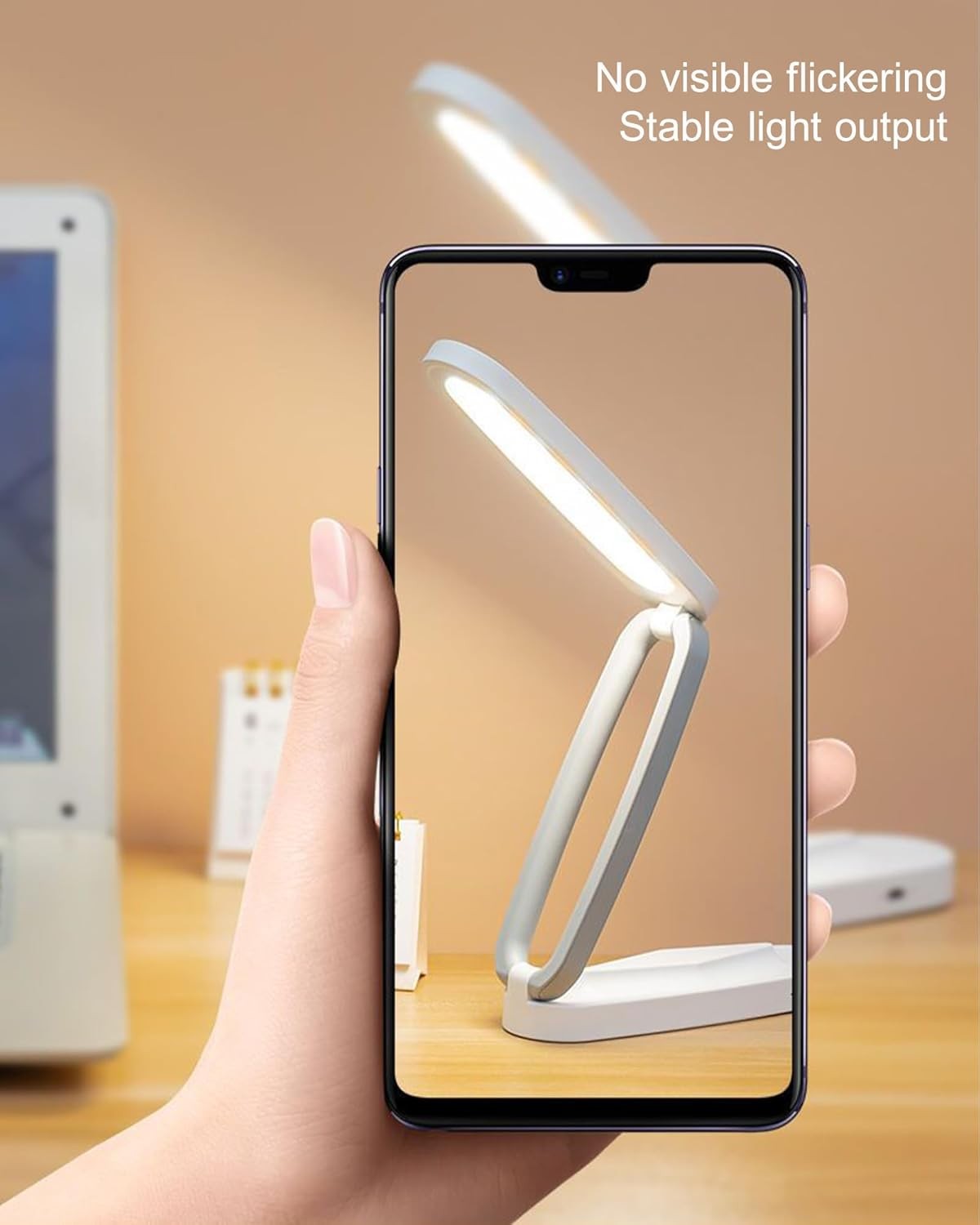 LED Desk Lamp – Rechargeable, Foldable, Portable Light with 3 Brightness Levels