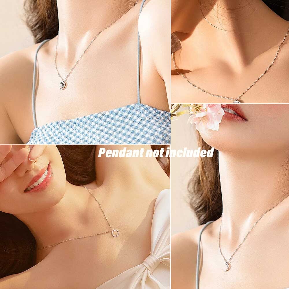 100pcs Wholesale Stainless Steel Silver Tone Necklace for DIY Jewelry Chains US