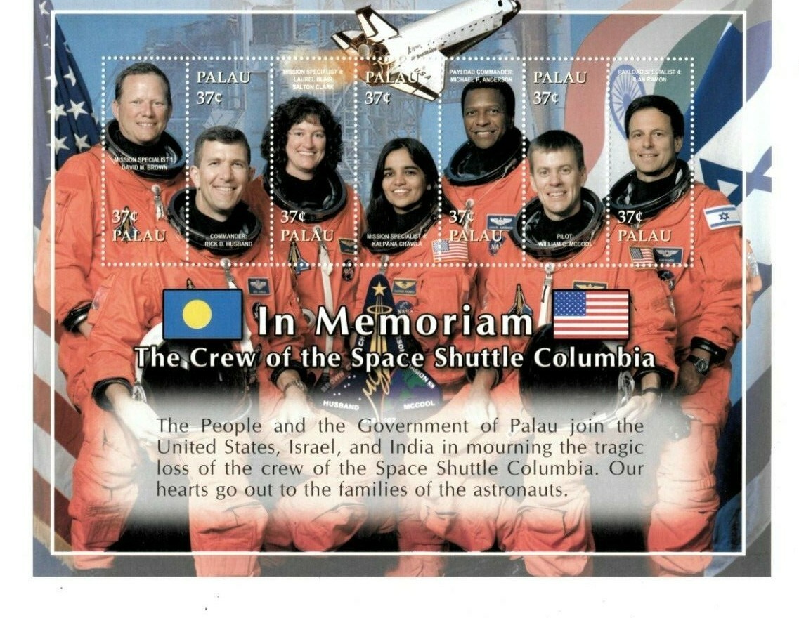 Palau - 2003 - Columbia Memorial - Sheet of Seven - MNH