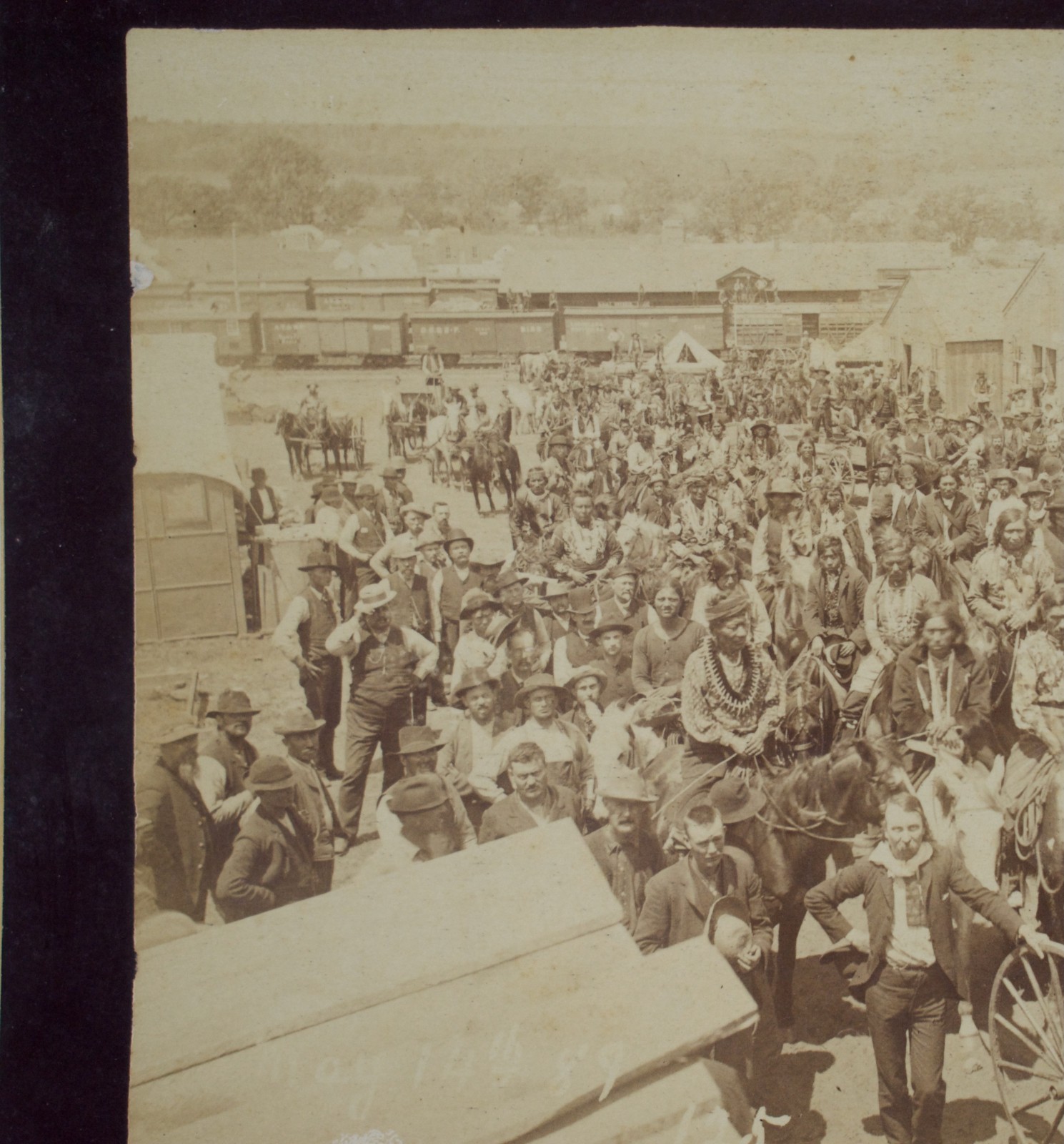 Guthrie, Indian Territory (Oklahoma) 1889 Land Rush Albumen Silver Print Photo