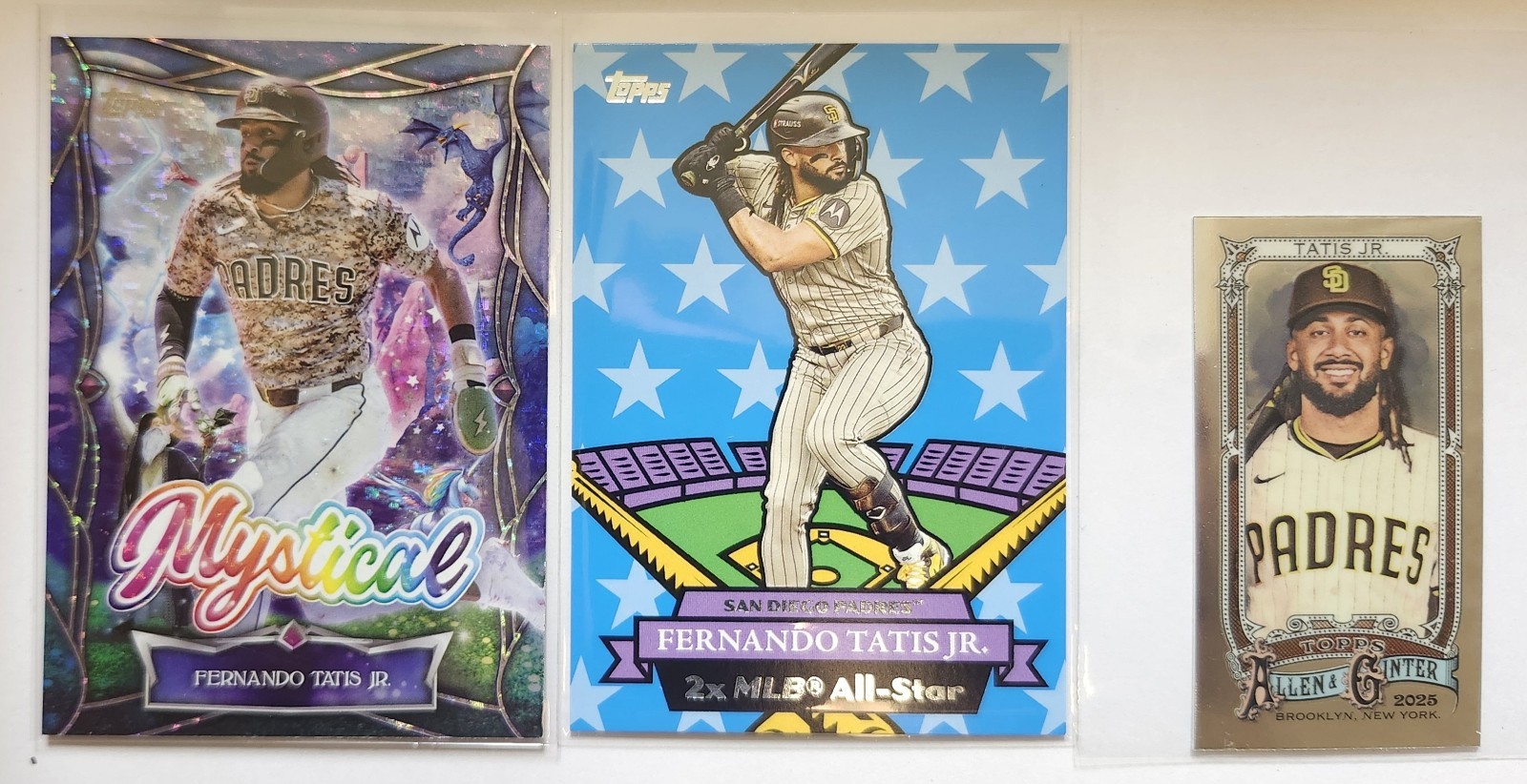 Fernando Tatis Jr 3-Card Lot Topps Mystical Insert•All-Star•Allen & Ginter Mini