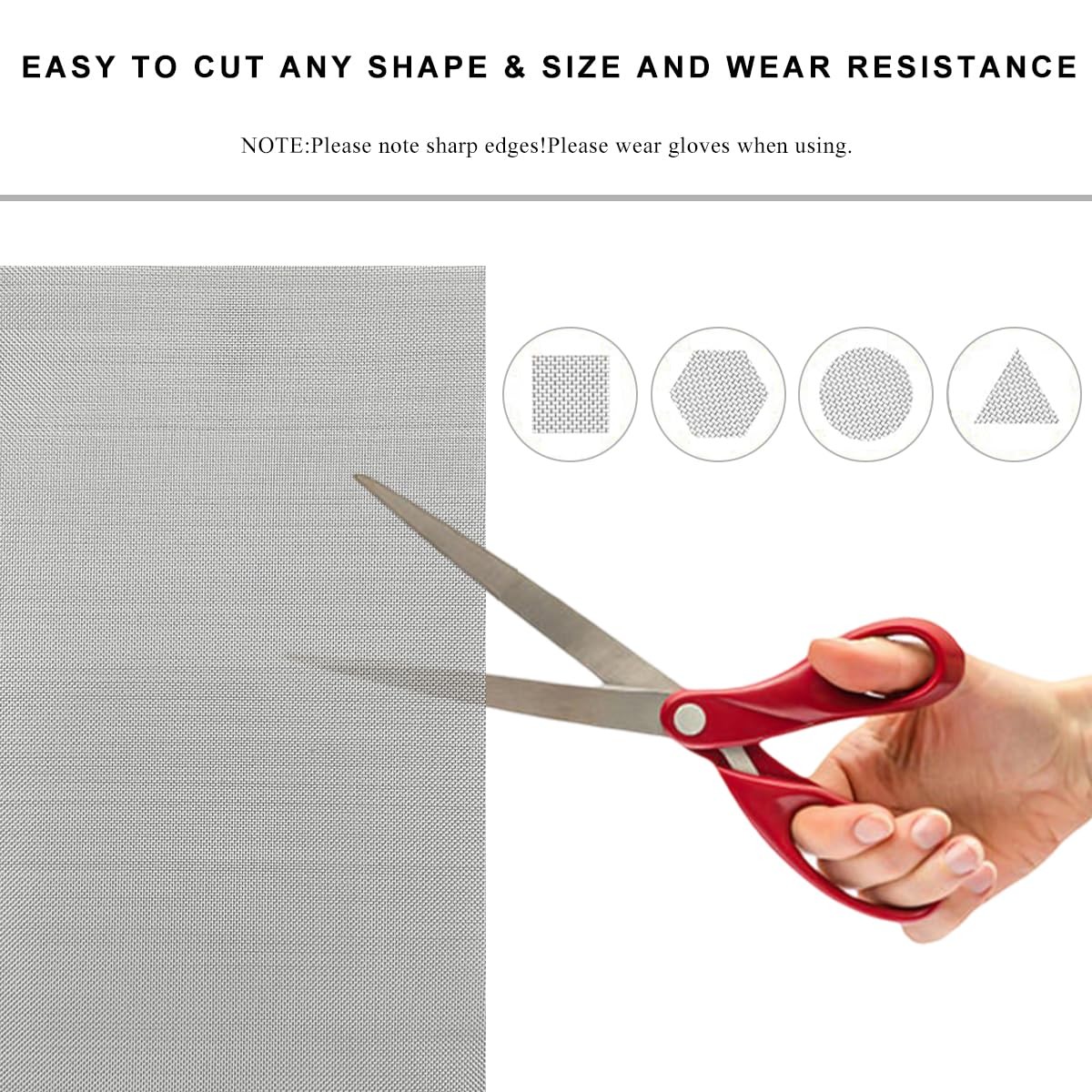 FSTURIOS 5 PCS Plastic Welding Mesh, 5.9 x 7.9 inch Reinforcing Stainless...