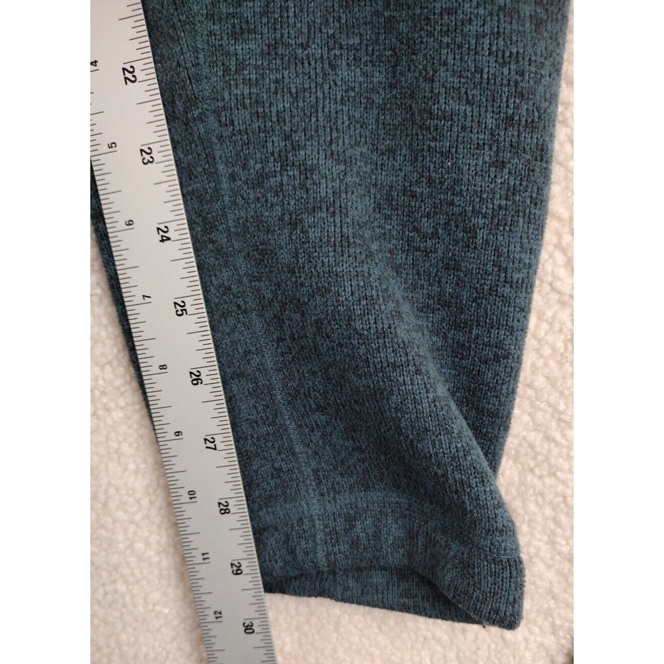 The North Face Mens Fleece Pullover Sweater Blue XL Long Sleeve Quarter Zip