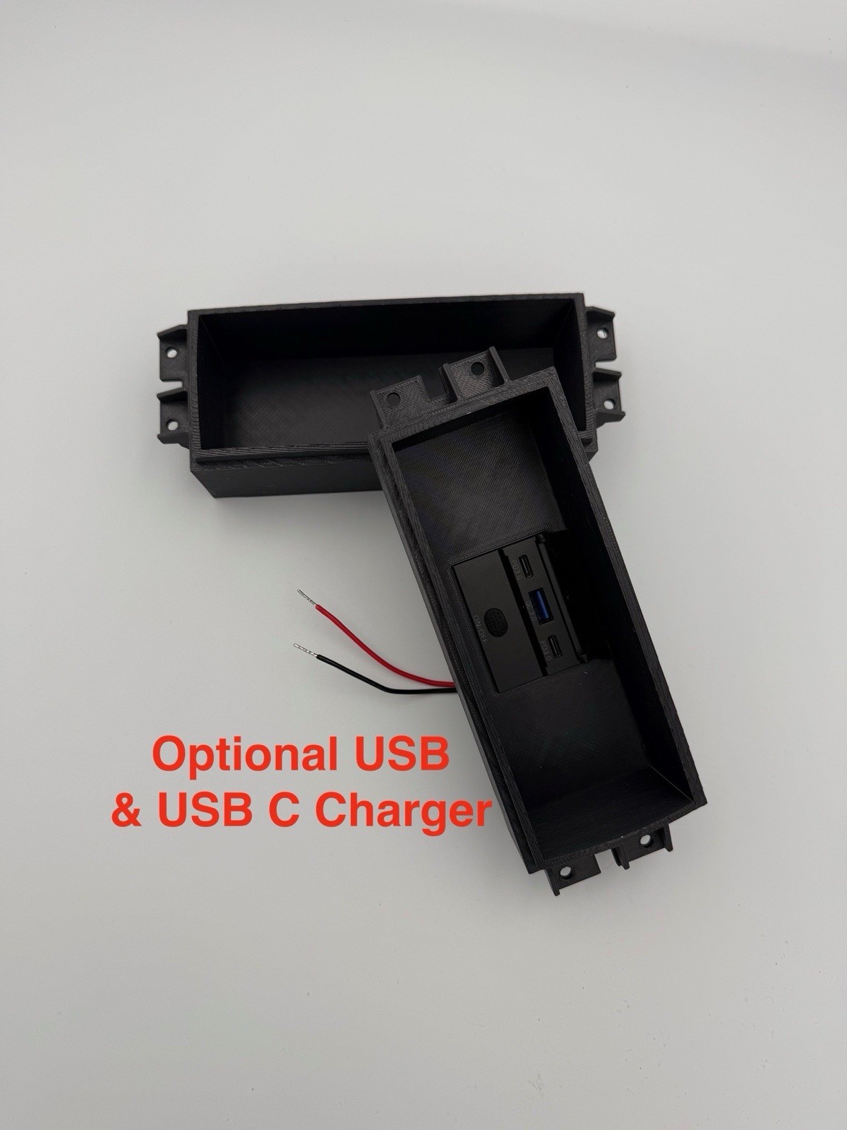 Center Console Rear Control Delete Cubby w/USB 2007-2014 Silverado Tahoe NNBS