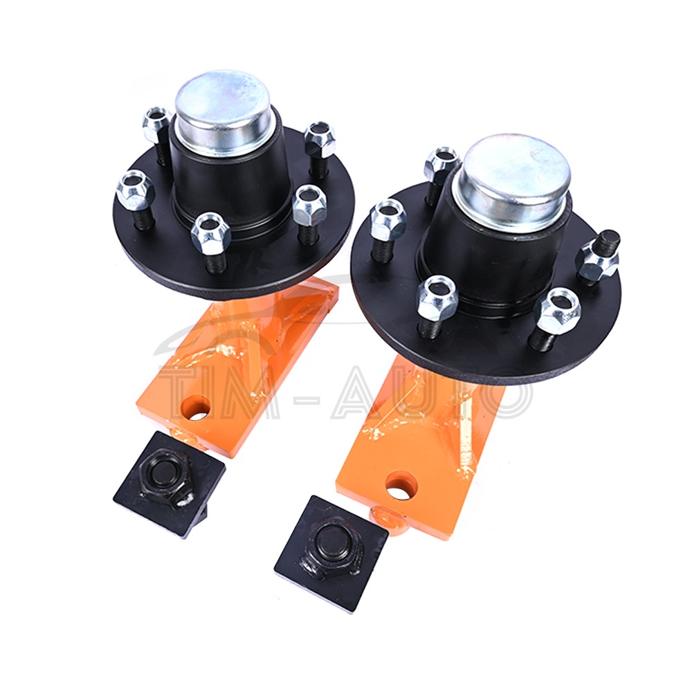 6 x 5.5 Lug Superior Shipping Container Wheels Bolt-on Spindle Kit