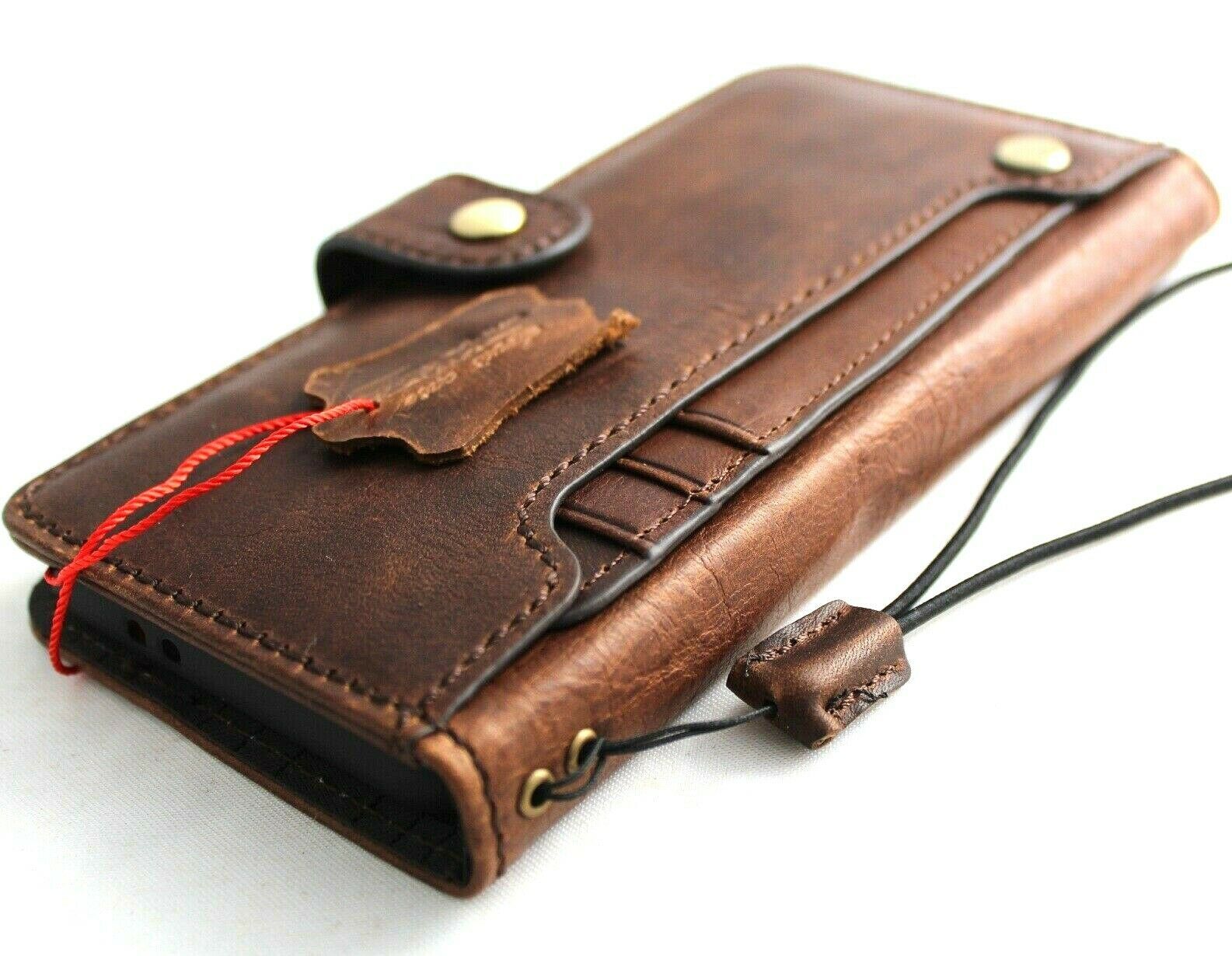 Genuine Leather case for Iphone 15 14 13 12 11 Pro Max Wallet Book Cards Xs XR