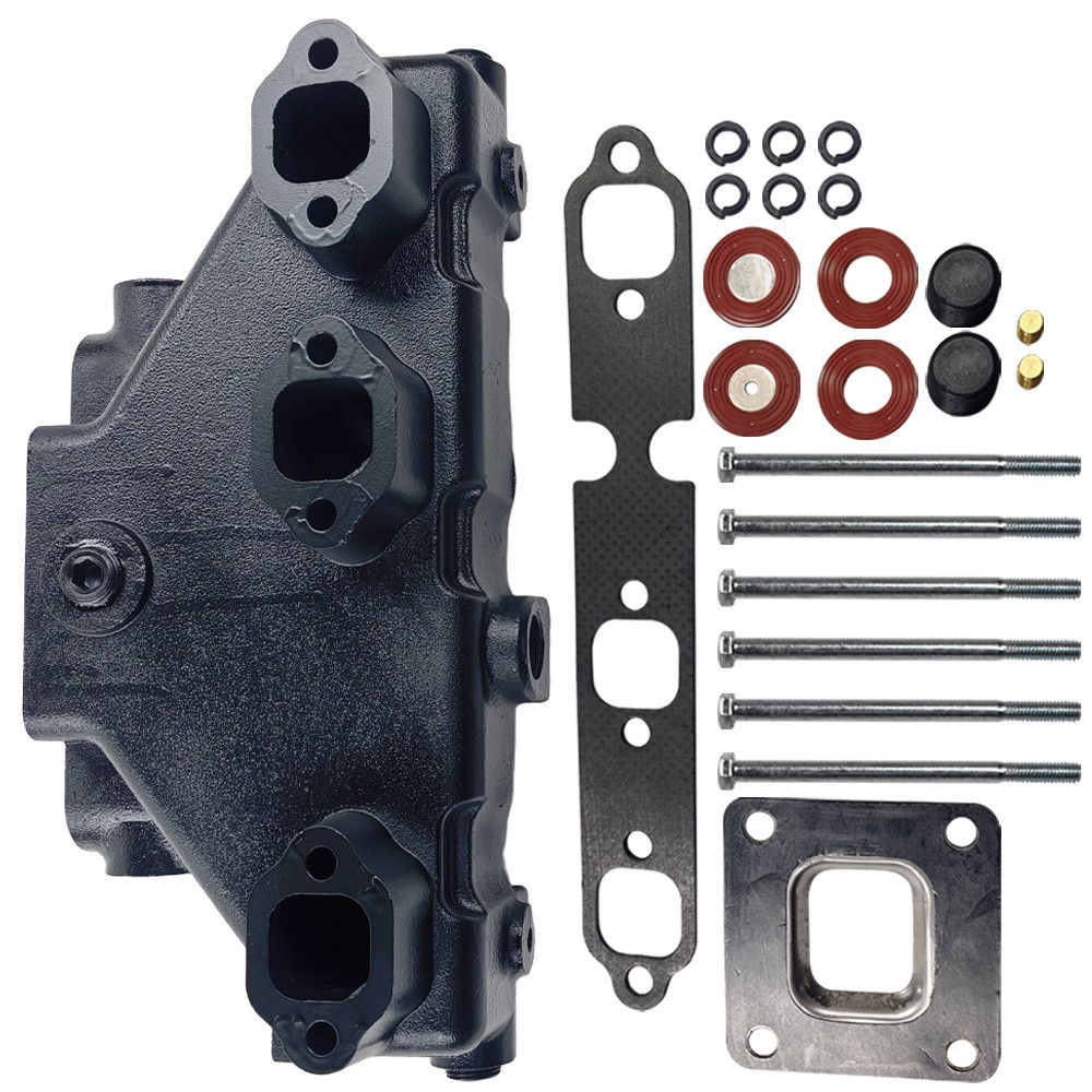 Pair Fit Mercruiser Fit GM 4.3 V6 boat marine Exhaust Manifold DRY JOINT 2002+