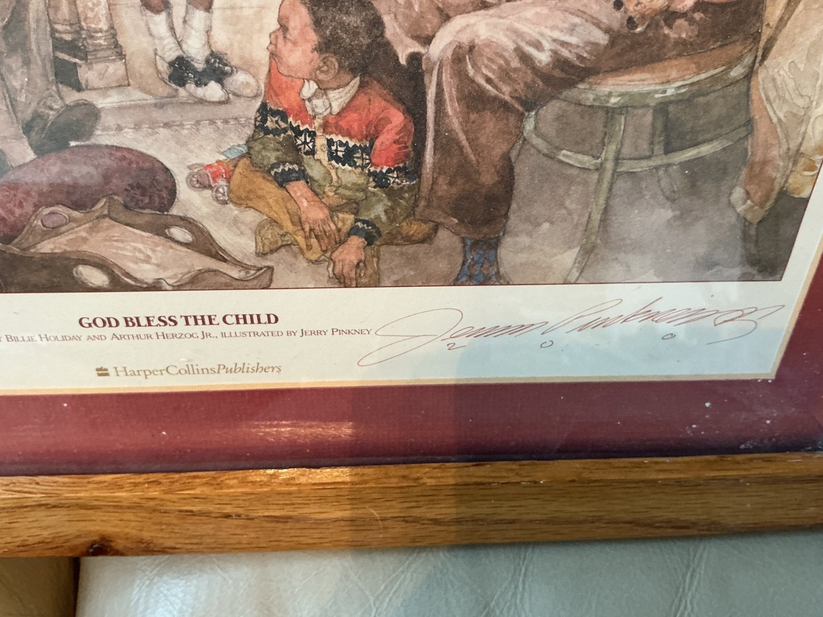 Jerry Pinckney Illustrator, Signed Print from God Bless the Child Award-Winning