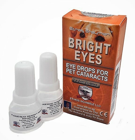 Dog Eye Drops for Cataracts Ethos Pets Bright Eyes 1 x Box 10ml FREE POSTAGE