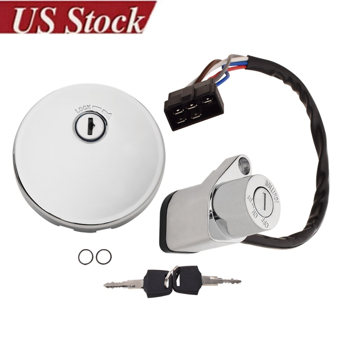 Ignition Switch Fuel Cap For Kawasaki Vulcan VN800 Classic Drifter 500 LTD 01 T1