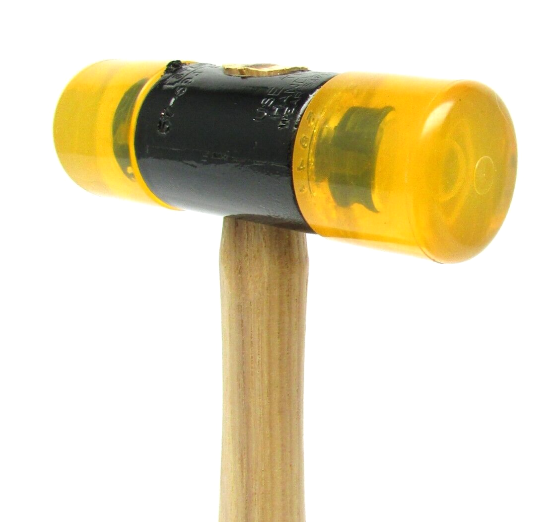 Vintage STANLEY 8oz Soft Face Hammer with Hickory Handle 57-594 Made in USA NOS