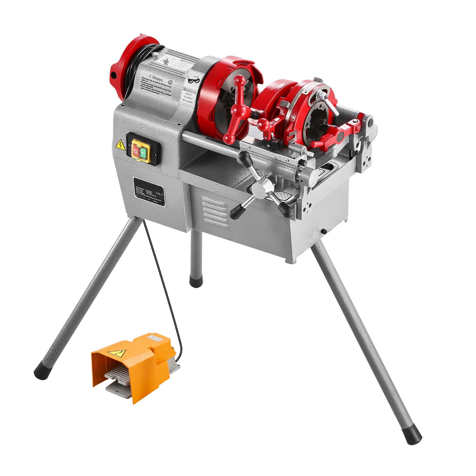 Electric Pipe Threader Machine 750W 28RPM Threading Cutter for 1/2" to 2" Pipes