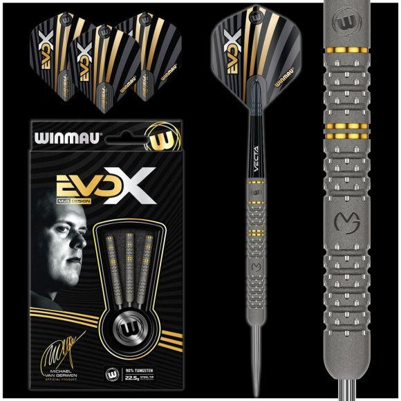WINMAU MVG MICHAEL VAN GERWEN MvG Evo X 22.5 gram 90% Tungsten Steel Tip Darts