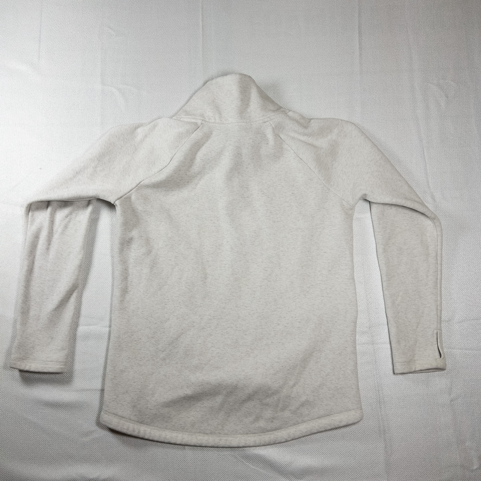 Athleta Cozy Karma Side Zip Funnel Neck Pullover Sweatshirt Size Small Oat