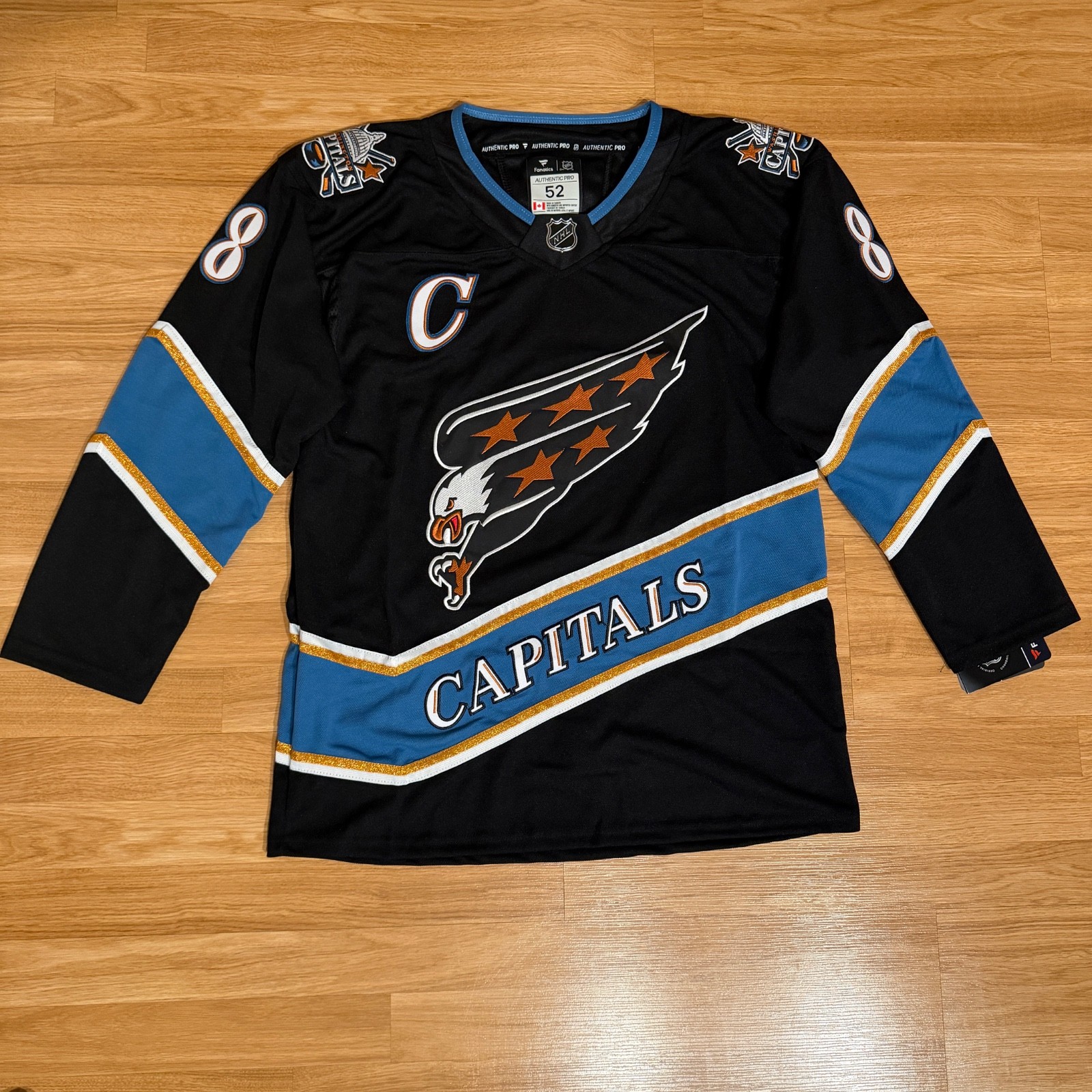 Washington Captials Ovechkin Black Jersey Mens Stitched Alternate