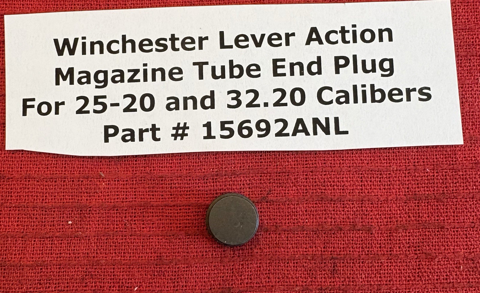 Winchester 1873, 92, 94 Magazine Tube End Plug NO Lip 25 & 32 Caliber 15692ANL