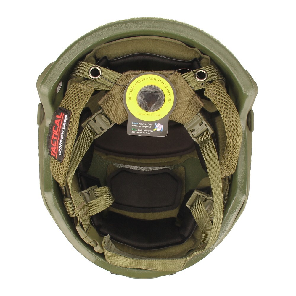 Tactical Scorpion Gear FAST Level IIIA UHMWPE Ballistic Helmet - Color Choices