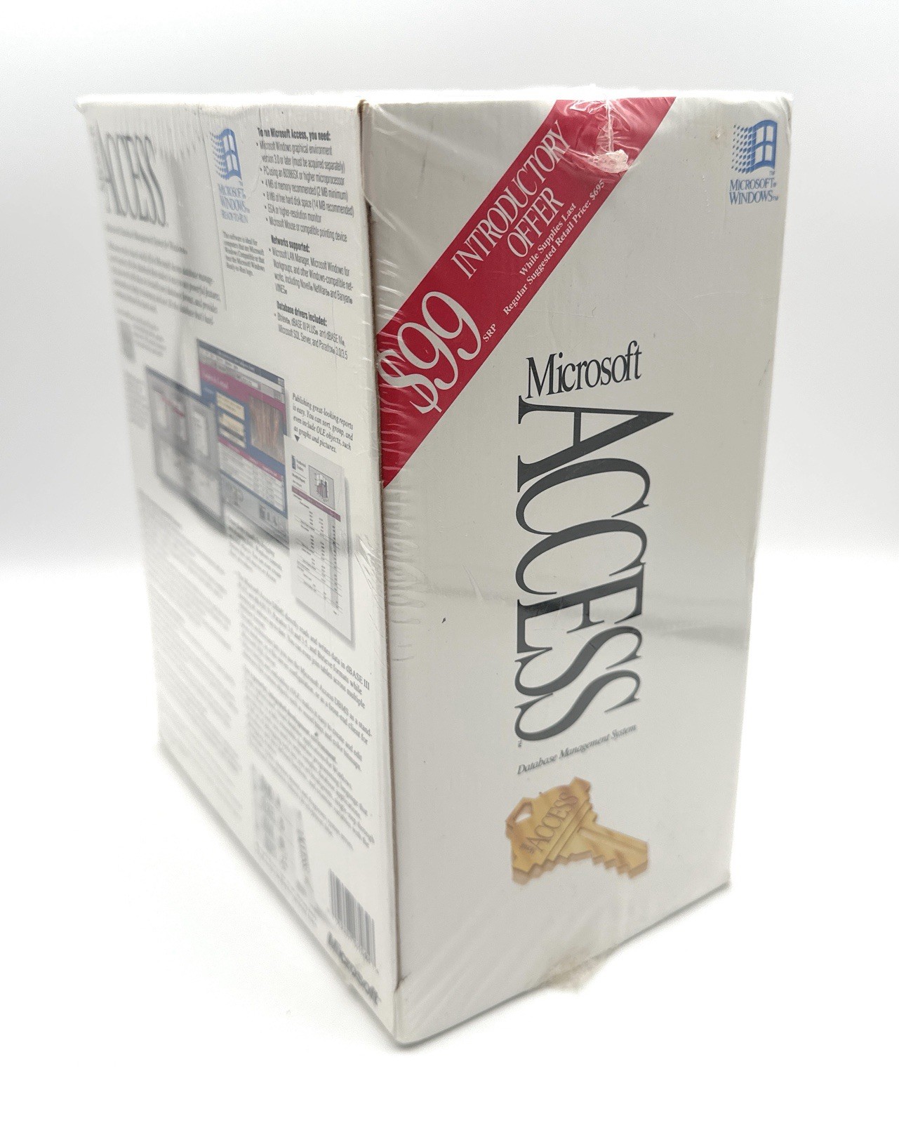 Vintage Microsoft Access v1.0 DBMS Software for Windows - New Sealed Box